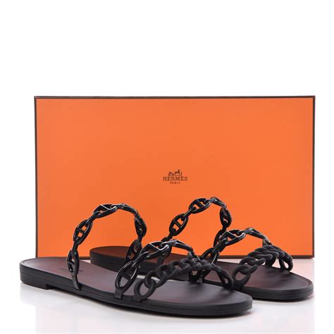 Hermes Chaine d'Ancre Rivage Rubber Sandals 